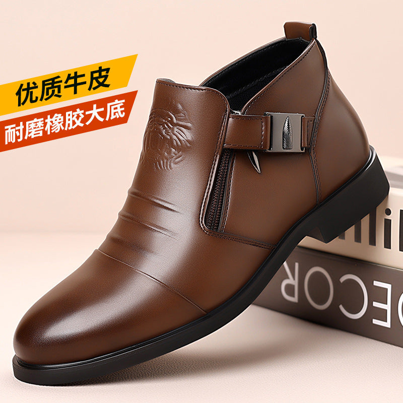 Archer | Mens Business Casual Pointed Leather Formal Shoes - 7