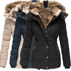 Linnea | Womens Parka Coat Fur Collar Padded Warm Winter Coat