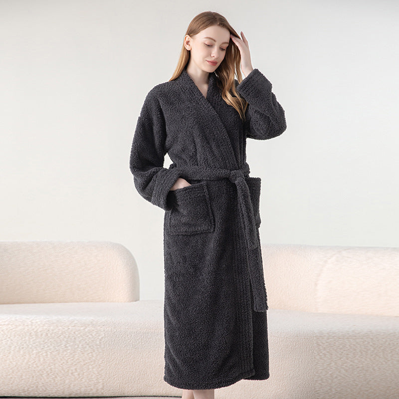 Quill | Womens Dressing Gown Velvet Bathrobe Robe Loungewear