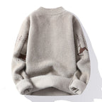 Osric | Mens Knitted Jumper Round Neck Warm Soft Jumper - 3