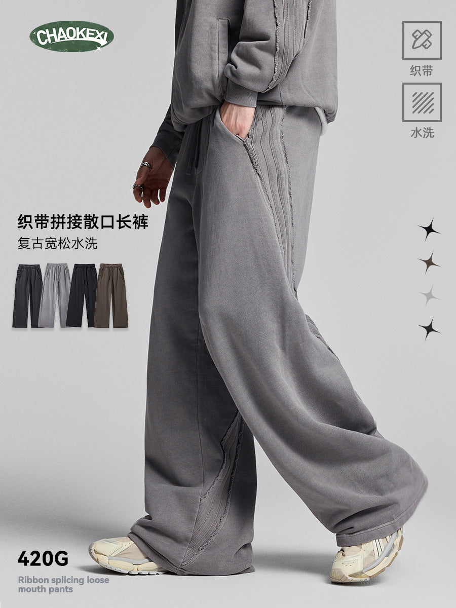Camilla | Mens Joggers Sweatpants Wide Leg Heavyweight Casual Trousers