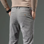 Roland | Mens Corduroy Trousers Business Casual Slim Straight Trousers - 3