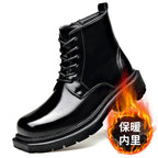 Quentin | Mens Chelsea Boots Fleece Lined Ankle Platform Winter Boots - 8