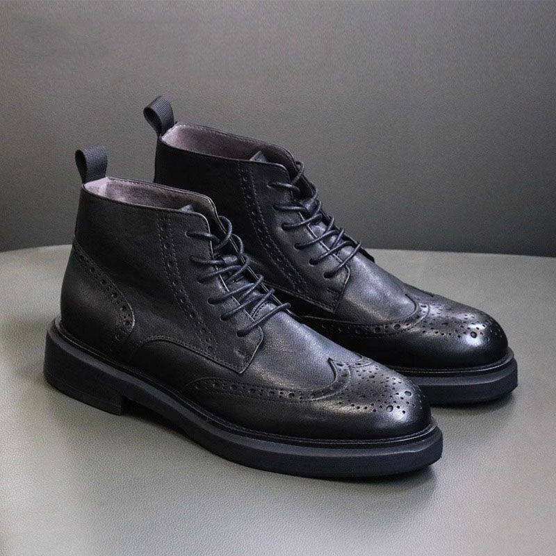 Bramwell | Mens Chelsea Ankle Winter Outdoor High Top Boots - 6