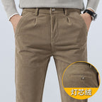 Orson | Mens Slim Fit Straight Leg Business Casual Trousers - 1