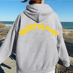 Leif | Womens Hoodies Hooded Sweatshirt Letter Print Long Sleeve Jacket - 9