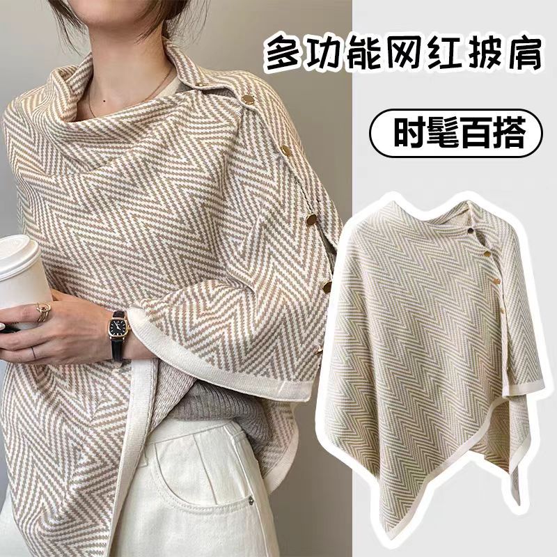 Willa | Womens Scarf Shawl Cape Warm Wrap