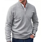 Reuben | Mens Jumper Knitted Stand Collar Warm Winter Sweater