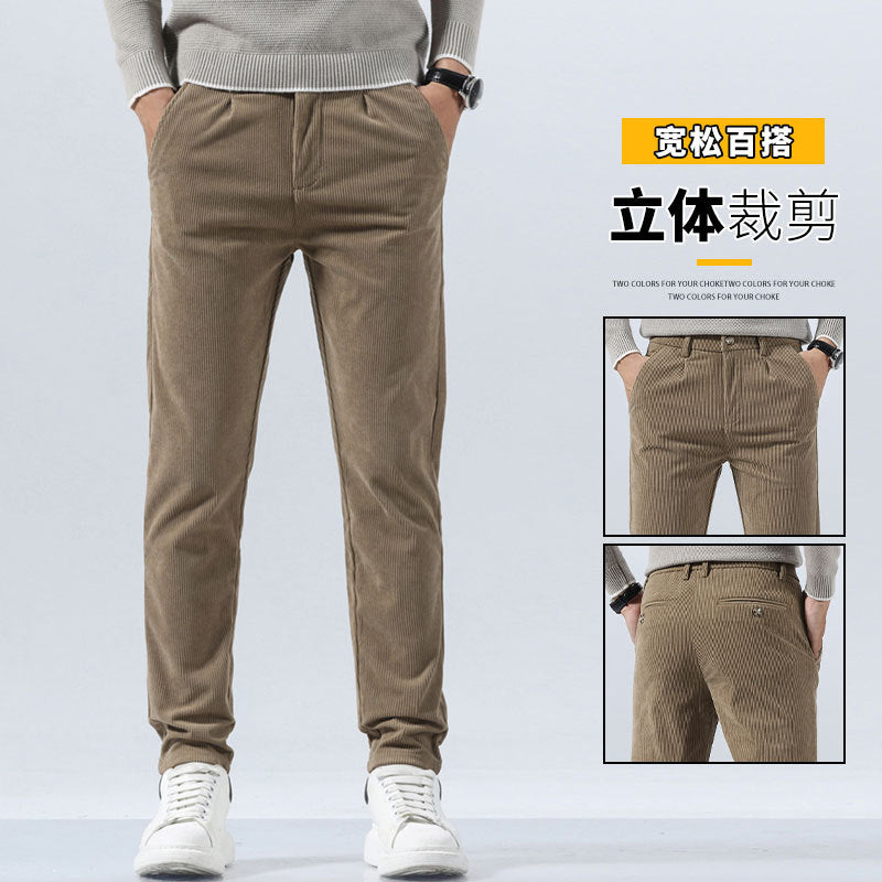 Orson | Mens Slim Fit Straight Leg Business Casual Trousers - 3