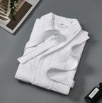 Rowan | Womens Dressing Gown Cotton Waffle Bathrobe Robe
