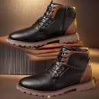 Ulf | Mens Work Boots Ankle Zip Up Desert Boots - 4