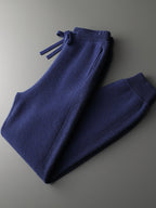 Della | Mens Knitted Tracksuit Two Piece Set Hooded Cardigan Joggers Wool