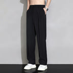 Nathaniel | Mens Wide Leg Straight Loose Casual Summer Trousers - 6