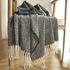Quill | Womens Autumn Winter Warm Soft Gradient Long Shawl Scarf - 10