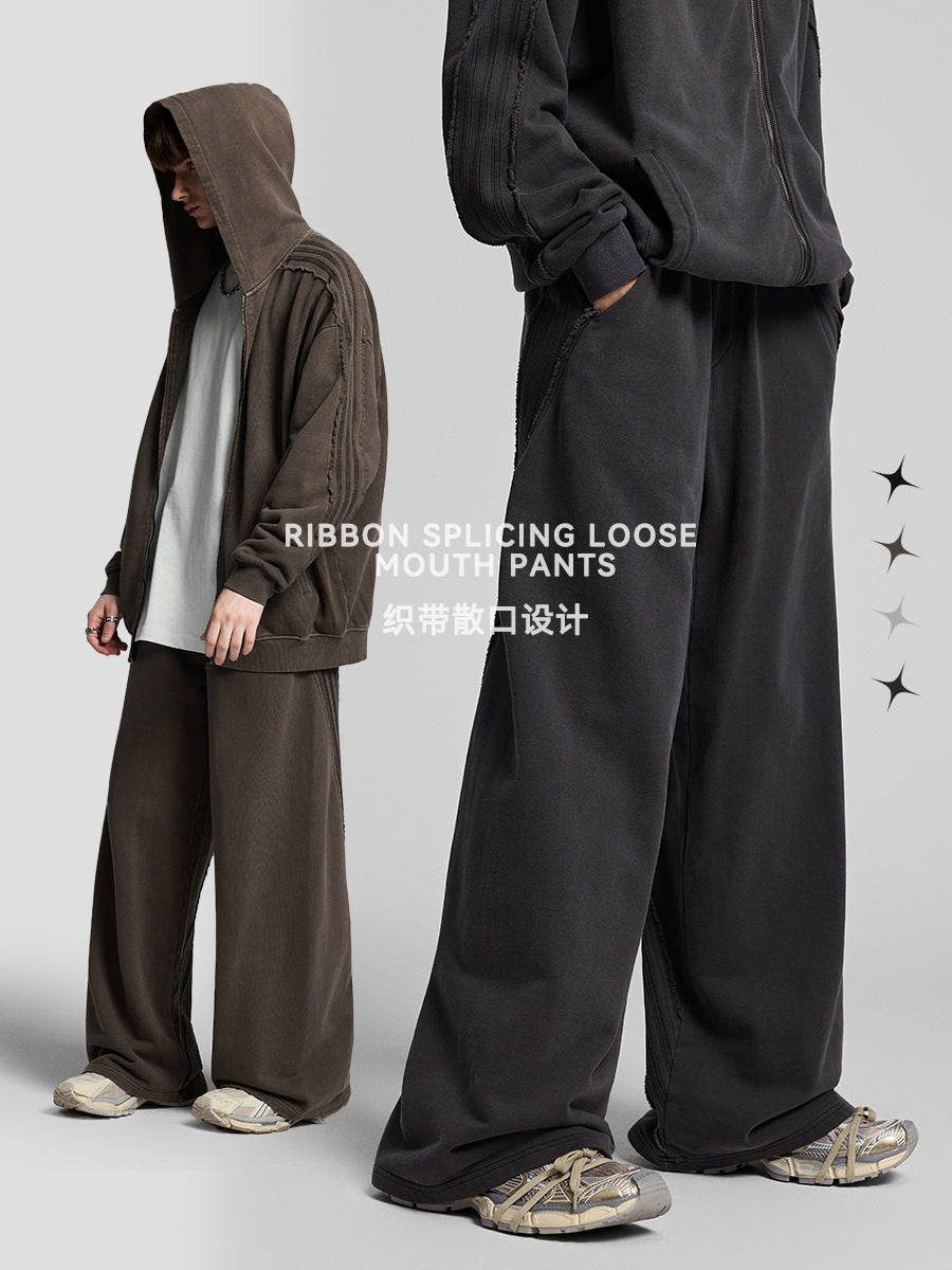 Camilla | Mens Joggers Sweatpants Wide Leg Heavyweight Casual Trousers