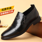 Archer | Mens Business Casual Pointed Leather Formal Shoes - 8