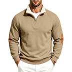 Viggo | Mens Half Zip Fleece Sweatshirt Long Sleeve Top - 4