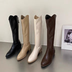Isolde | Womens Knee High Boots Pointed Toe Winter Boots - 1