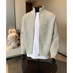 Tobias | Mens Cardigan Zip Knitted Stand Collar Casual Jacket - 1