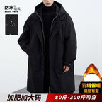 Wilhelmina | Mens Trench Winter Hooded Parka Mid Length Coat - 8