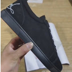 Linnea | Mens Low Top Flat Casual Embroidered Shoes - 6