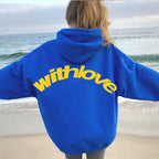 Leif | Womens Hoodies Hooded Sweatshirt Letter Print Long Sleeve Jacket - 12