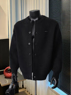 Ulric | Mens Bomber Casual Loose Solid Baseball Collar Jacket - 3