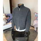 Tobias | Mens Cardigan Zip Knitted Stand Collar Casual Jacket - 6
