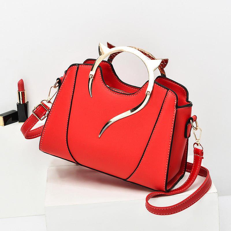 Sloane shell crossbody bag in red