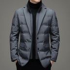 Hugo | Mens Winter Coats Padded Suit Style Detachable Collar Coat - 2
