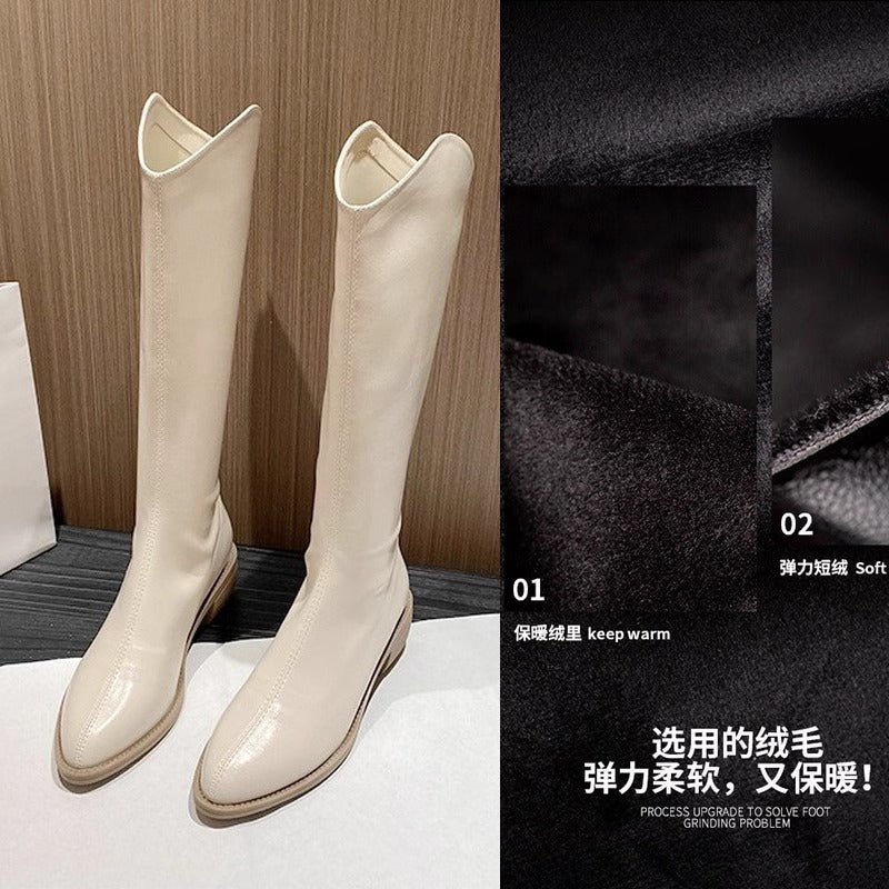 Isolde | Womens Knee High Boots Pointed Toe Winter Boots - 11