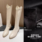 Isolde | Womens Knee High Boots Pointed Toe Winter Boots - 11