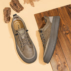 Ferris | Mens Leather Vintage Casual British Round Toe Shoes - 3