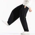 Torin | Mens Wide Leg Linen Loose Casual Cotton Trousers - 4