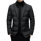 Hugo | Mens Winter Coats Padded Suit Style Detachable Collar Coat - 5