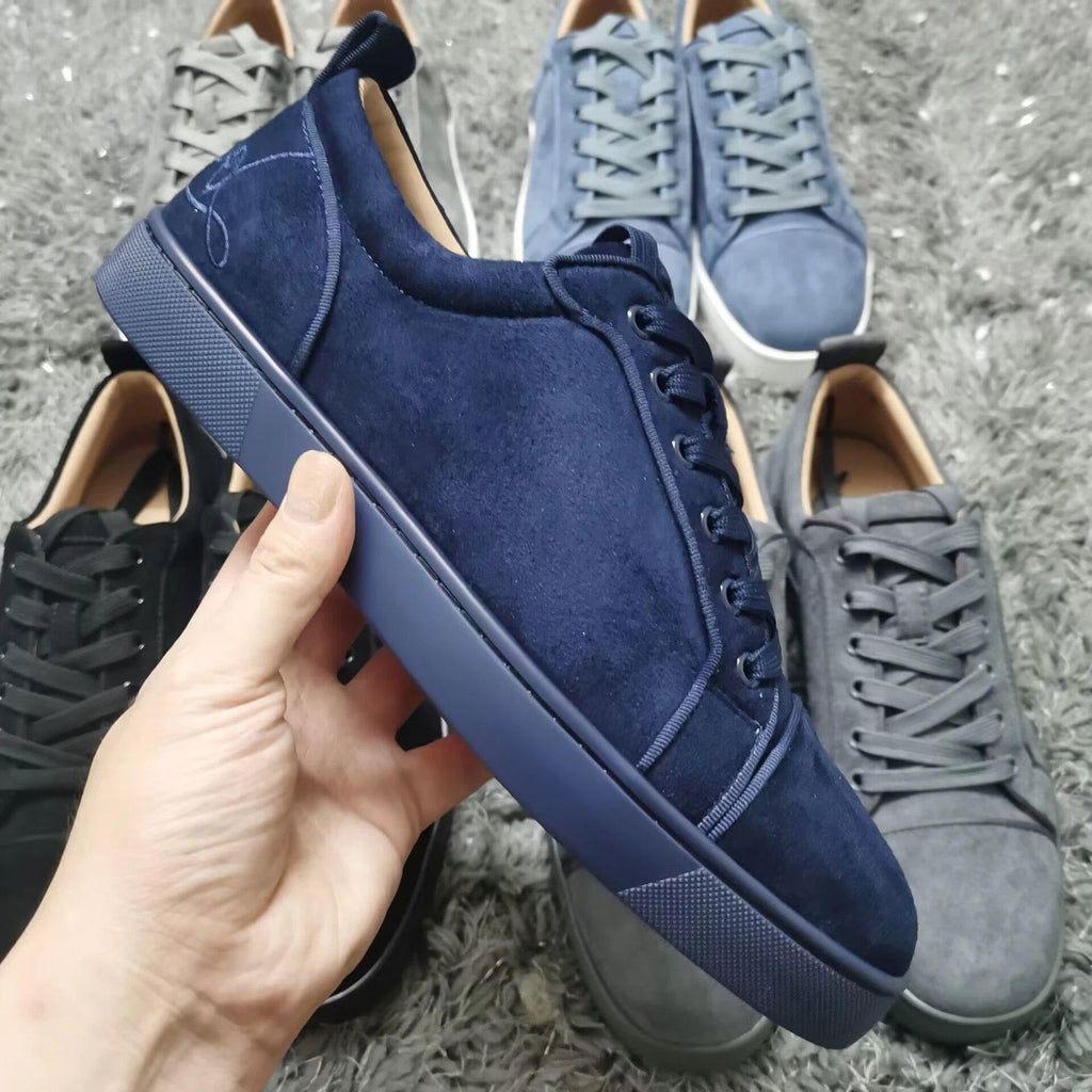 Linnea | Mens Low Top Flat Casual Embroidered Shoes - 7