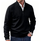 Reuben | Mens Jumper Knitted Stand Collar Warm Winter Sweater