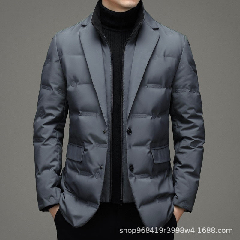 Hugo | Mens Winter Coats Padded Suit Style Detachable Collar Coat - 8