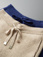 Della | Mens Knitted Tracksuit Two Piece Set Hooded Cardigan Joggers Wool