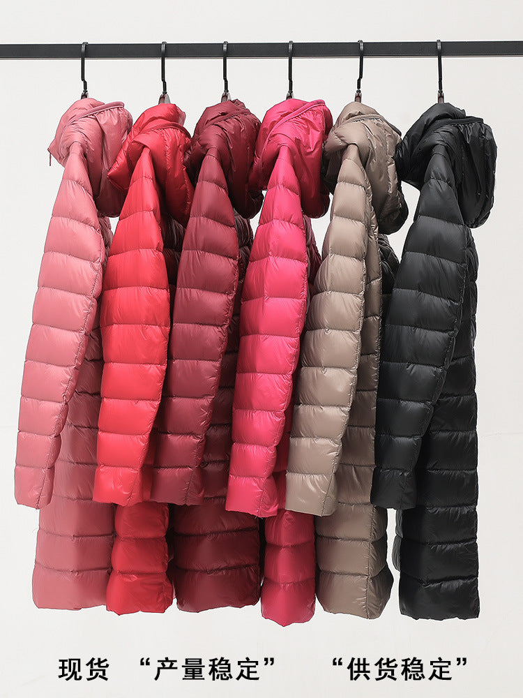 Wendell | Womens Puffer Coat Longline Hooded Down Warm Winter Coat