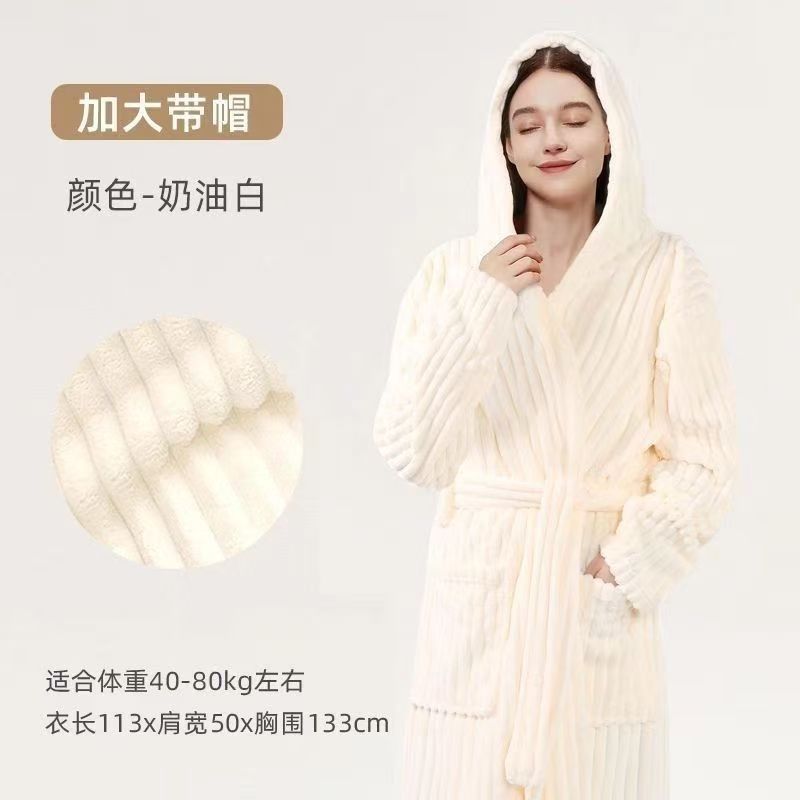 Juniper | Womens Dressing Gown Fleece Hooded Bathrobe Robe