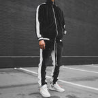 Anouk | Mens Tracksuit Velvet Two Piece Set Jacket Joggers Loungewear