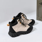 Sawyer | Womens Chunky Platform Lace Up Ankle Combat Boots