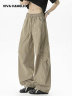 Gustav | Mens Trousers Lightweight Pleated Wide Leg Casual Pants