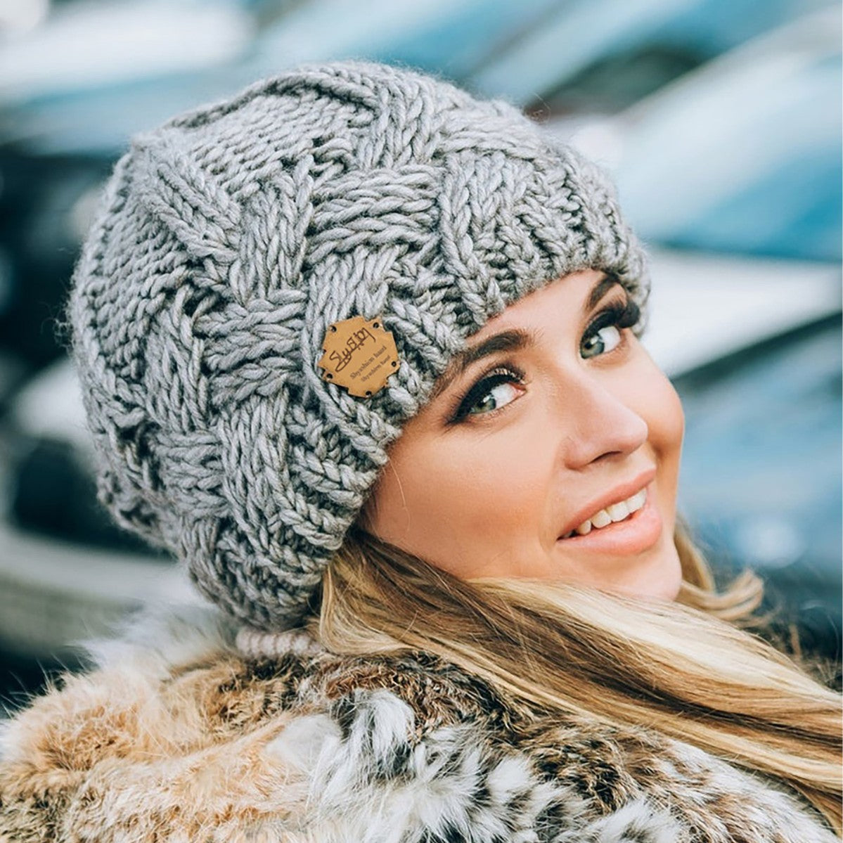 Esme | Womens Knitted Wool Diamond Plaid Warm Winter Jumper - 4