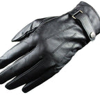 Fenwick | Mens Leather Sheepskin Touchscreen Winter Warm Ski Gloves - 3