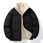 Elowen | Mens Fleece Lamb Wool Warm Thick Stand Collar Winter Top - 5