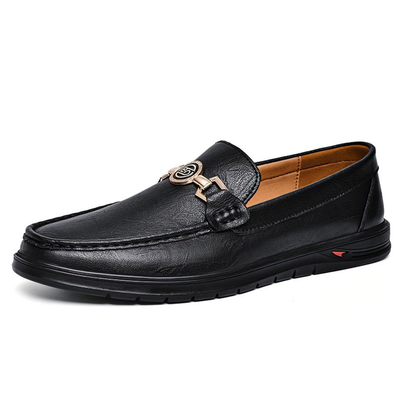 Archer bit driving loafer in black