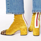 Fenella | Womens Knee High Suede Heeled Winter Long Boots - 8