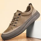 Ferris | Mens Leather Vintage Casual British Round Toe Shoes - 1